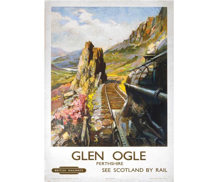 Glen Ogle Railway Poster