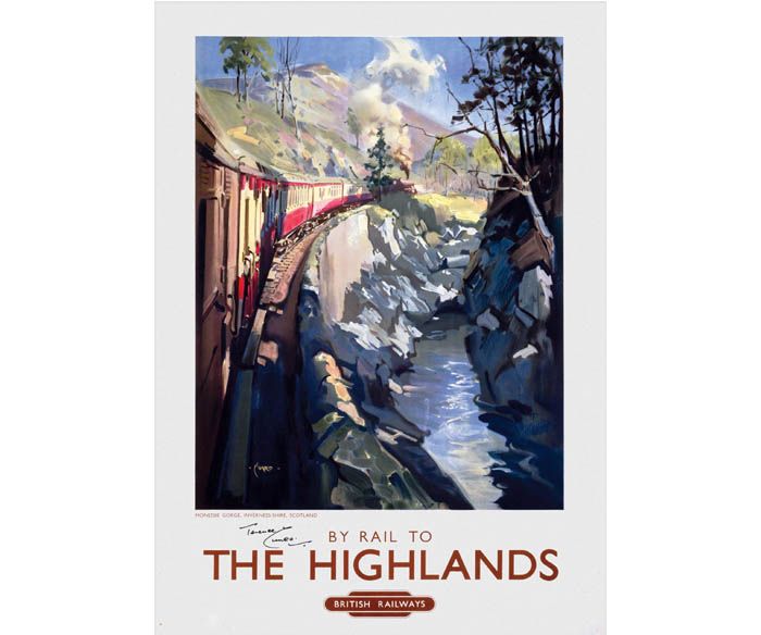Monessie Gorge, The Highlands Railway Poster