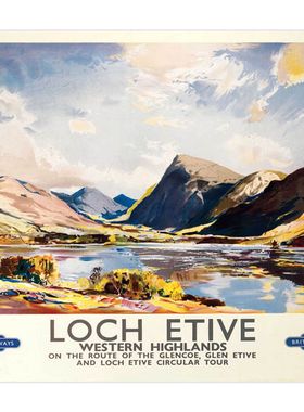 Loch Etive Railway Poster