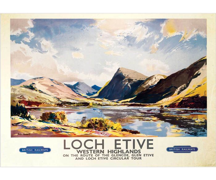 Loch Etive Railway Poster