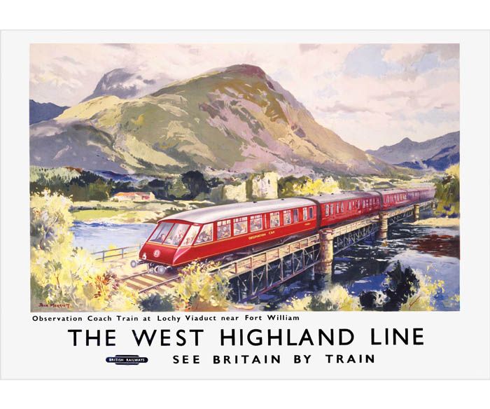 The West Highland Line Railway Poster