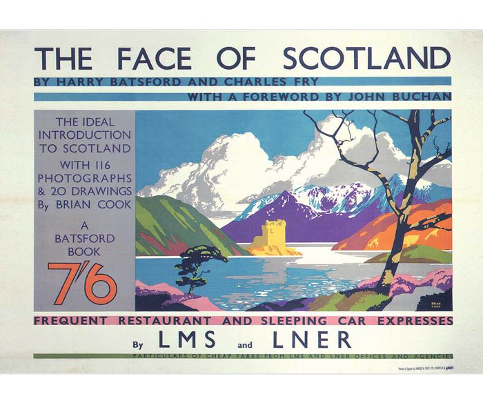 The Face of Scotland (1935) Railway Poster