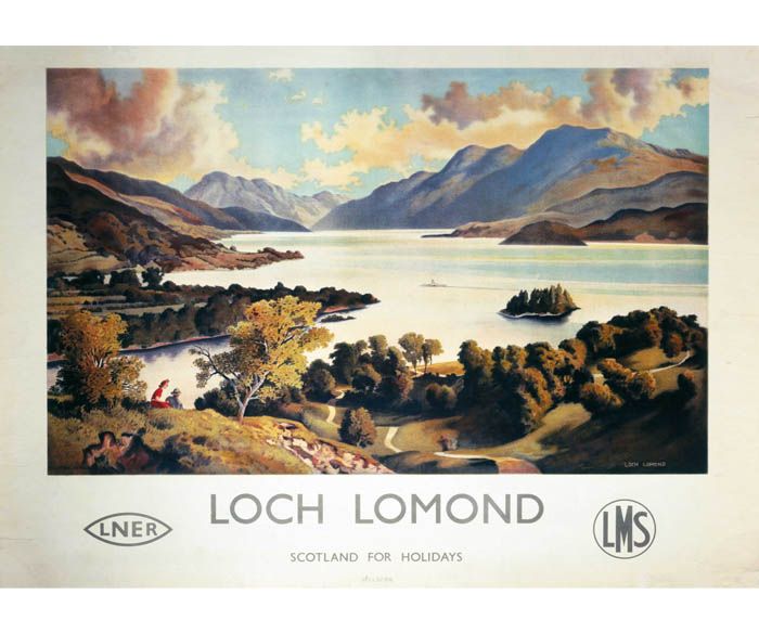 Loch Lomond (c1930) Railway Poster
