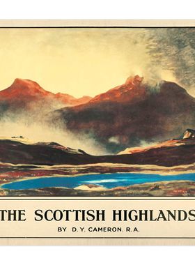 The Scottish Highlands (1923) Railway Poster