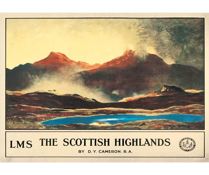 The Scottish Highlands (1923) Railway Poster