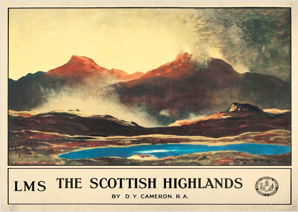 The Scottish Highlands (1923) Railway Poster - Image 2