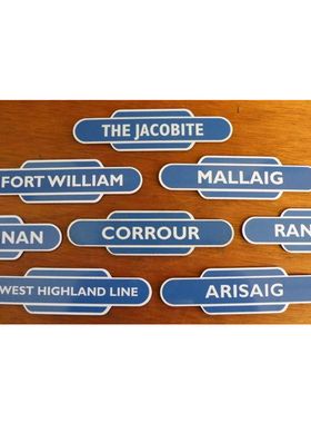 West Highland Line Station Totem Magnets