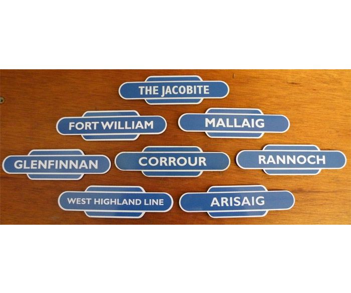 West Highland Line Station Totem Magnets