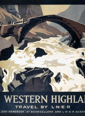 The Western Highlands (1930) LNER Railway Poster