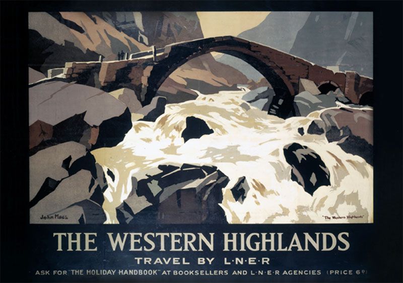 The Western Highlands (1930) LNER Railway Poster