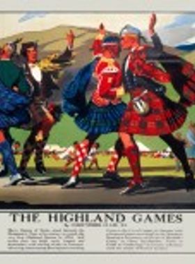 Highland Games (1935) Railway Poster