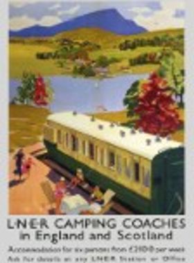 Camping Coaches (1939) Railway Poster