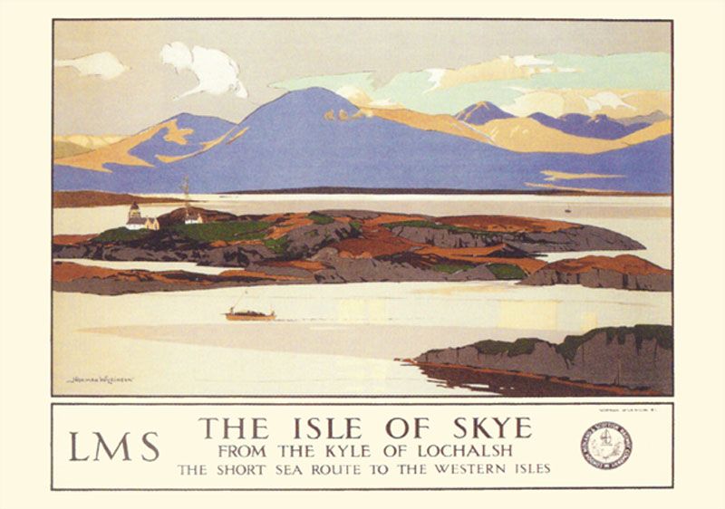The Isle of Skye (1930) Railway Poster