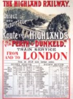 Route to the Highlands (1897) Railway Poster