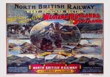 West Highland Section of NBR (1920) Railway Poster