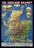 The Highland Railway Map (1905) Poster