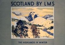 The Highlands in Winter (1924) Railway Poster