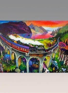 Magical Glenfinnan greeting card