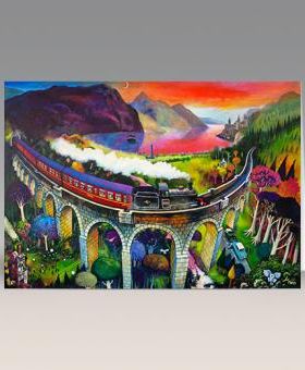 Magical Glenfinnan greeting card